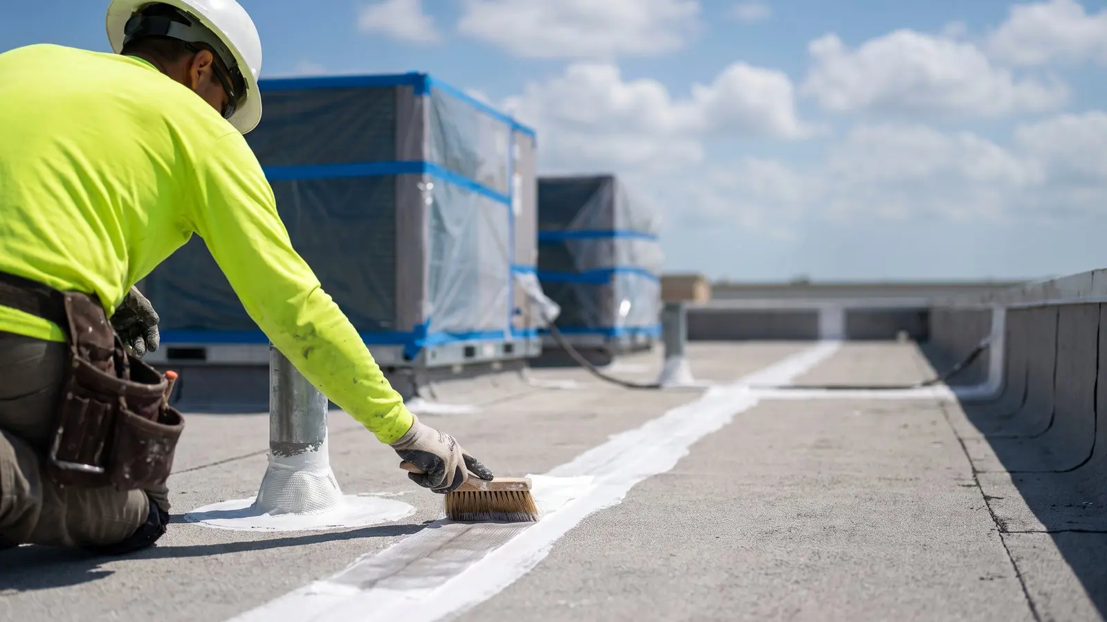 Roof coating Fort Lauderdale detail