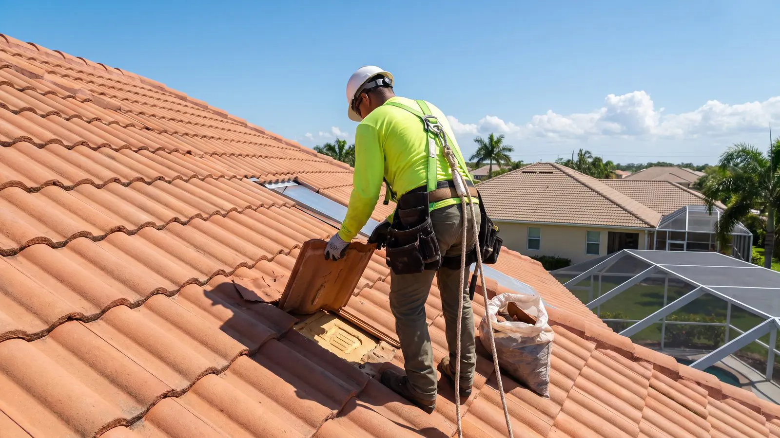 Roof maintenance Fort Lauderdale detail