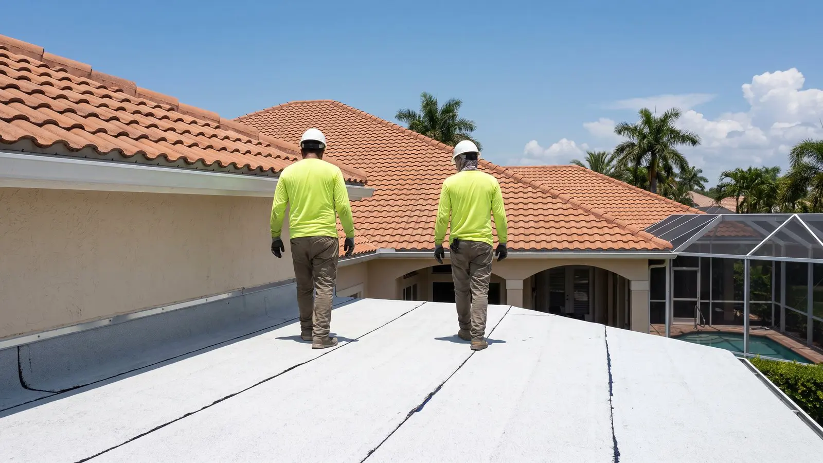 Flat roofing Fort Lauderdale detail