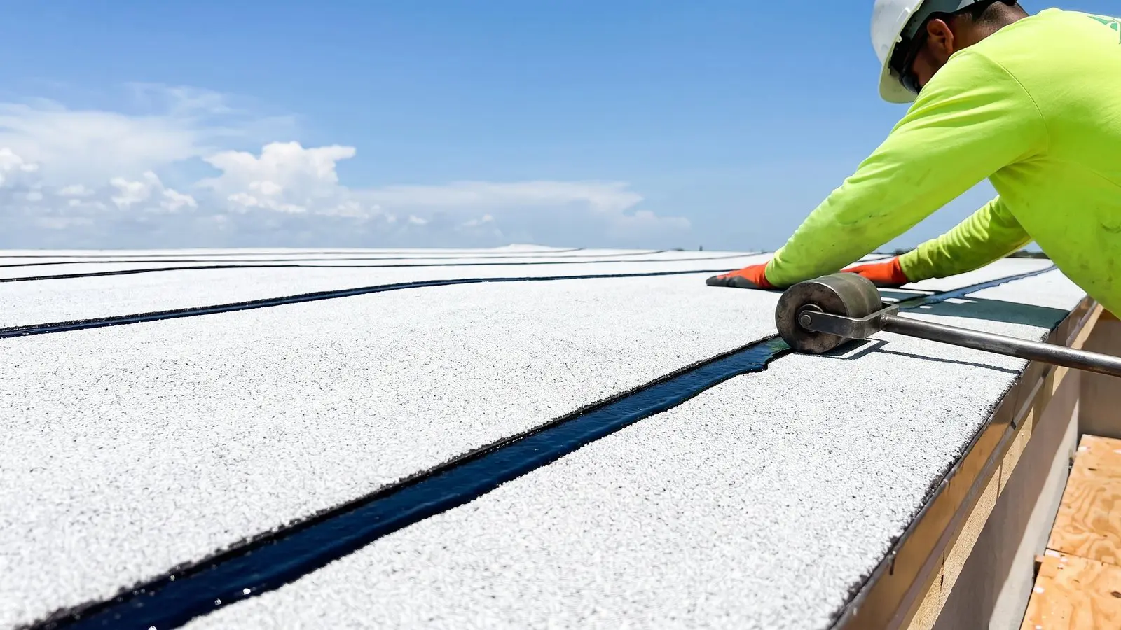 Modified bitumen roofing Fort Lauderdale detail