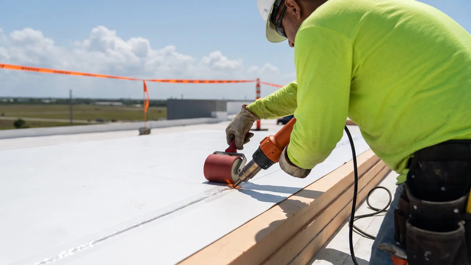 TPO roofing Fort Lauderdale detail